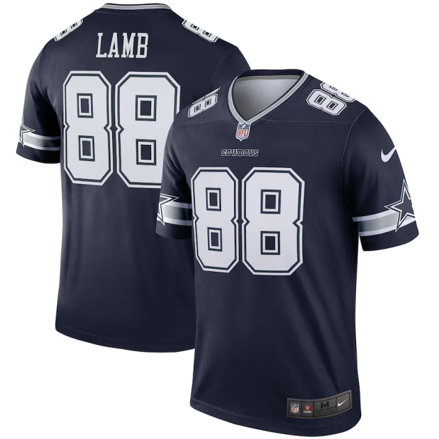 mens nike ceedee lamb navy dallas cowboys legend jersey